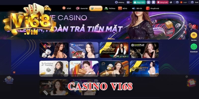 Choáng ngợp với danh sách casino Vi68