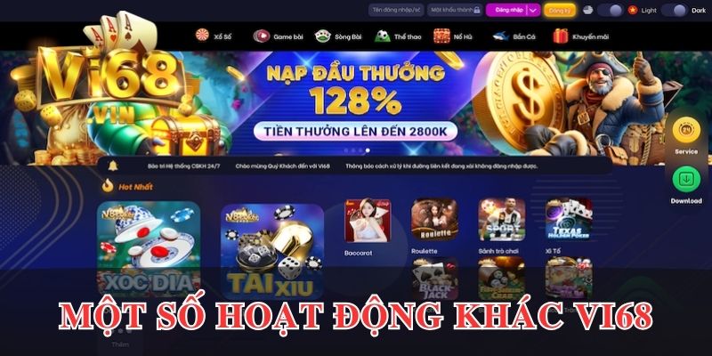 Một số hoạt động khác của thương hiệu Vi68