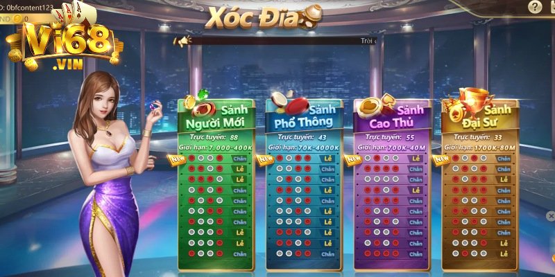 Tìm hiểu trò chơi xóc đĩa Vi68