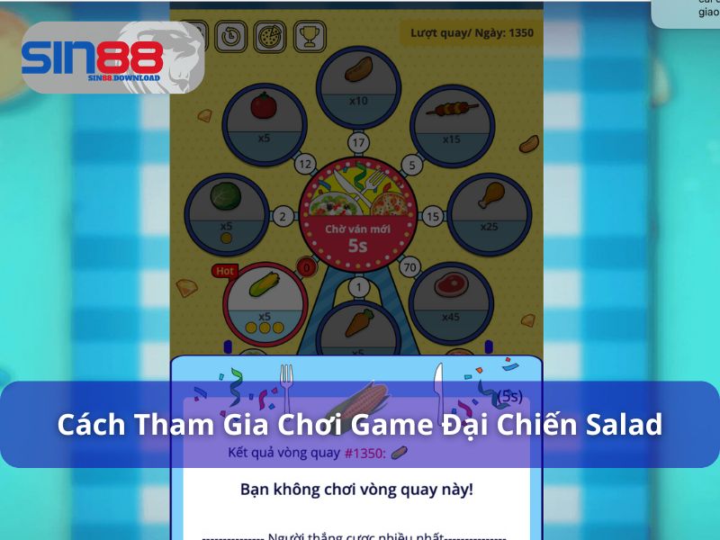 Cách chơi game Đại chiến Salad