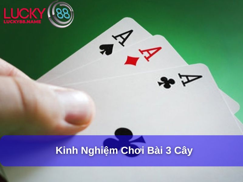 Kinh nghiệm chơi bài 3 cây